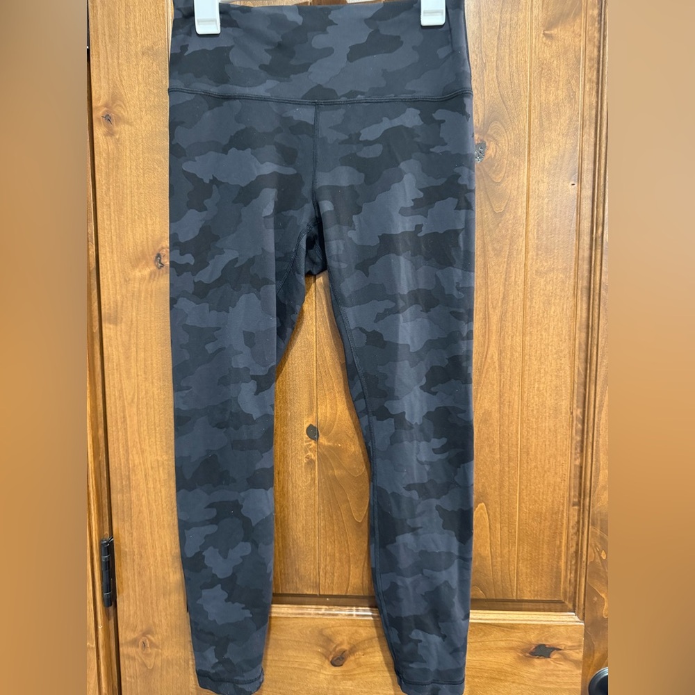 lululemon athletica Black Camo Leggings - 28”